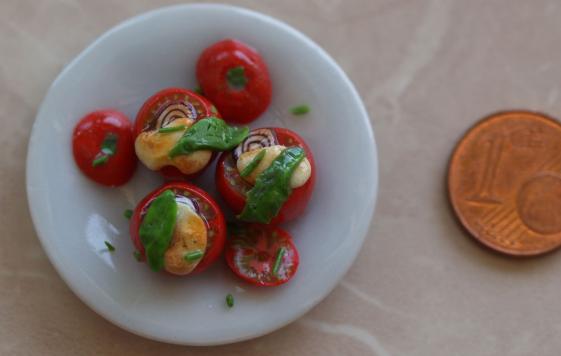Gefüllte Fimo Tomaten aus Senta Bergers Kochbuch