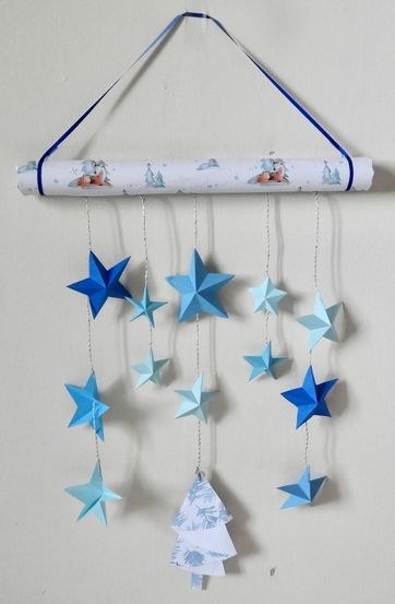 Noch Sternbasteleien in Blau