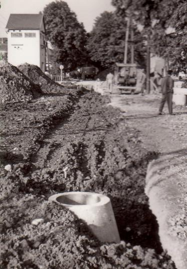 Baustelle Bahnhofstraße, ganz in der Nähe des Bahnhofes