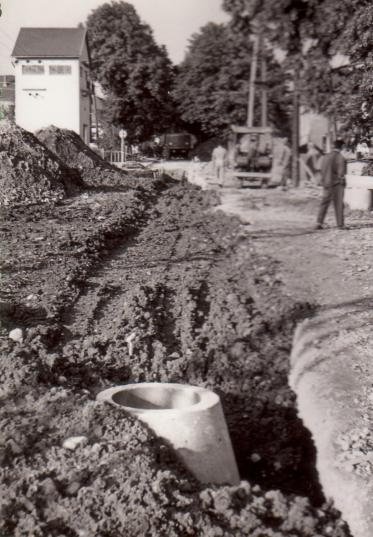 Baustelle Bahnhofstraße, in der Bahnhofsnähe 