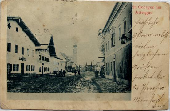 Hauptstraße beim vor- vormaligen Postamt