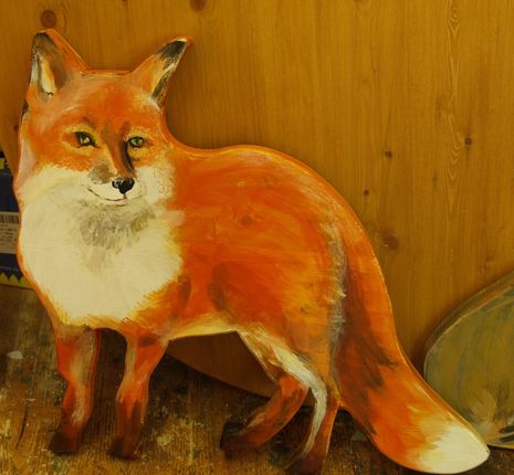 Der Fuchs, Keltenbaumweg Tier, Bemalung - ich