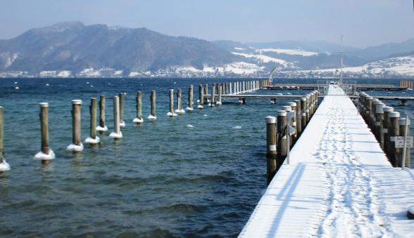 Attersee 2018, als es noch einmal so kalt geworden ist...