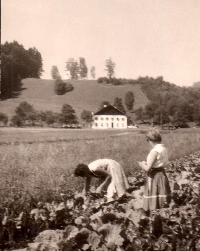 Der Ahberg, da standen noch kaum Bäume hinter der Kapelle!