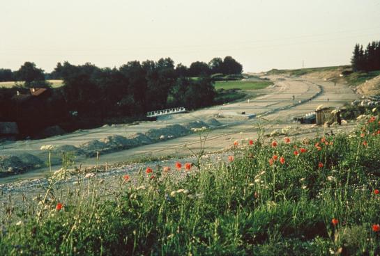 Autobahn in Bau