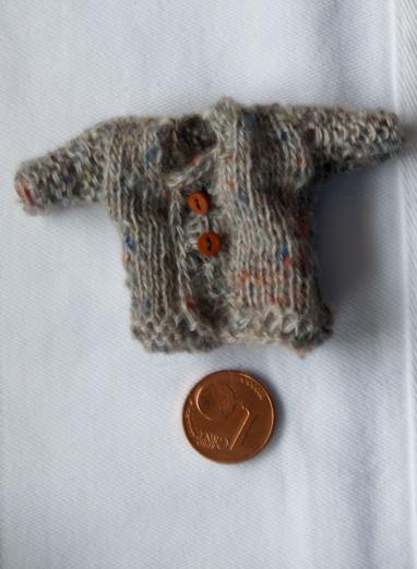 Tweed Jäckchen, gekaufte Knöpfe (3 mm)
