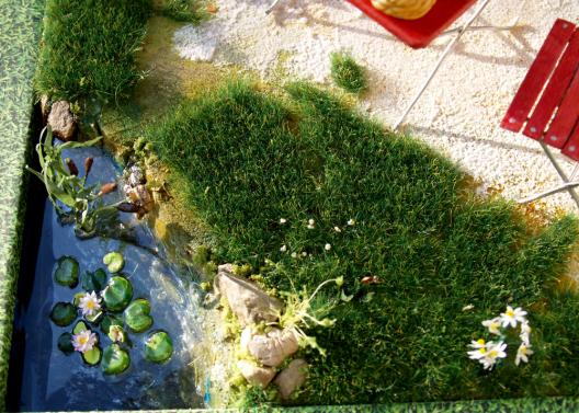 Der Teich bei der Jausenstation - Diorama Sommer