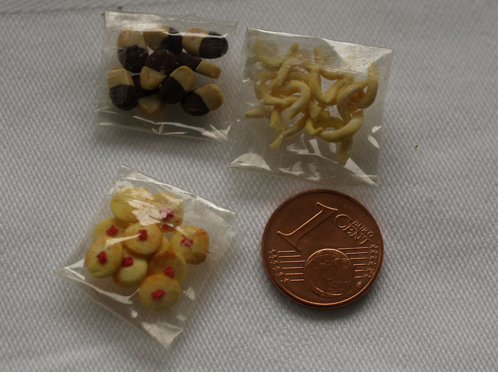 Diverse Kekse verpackt