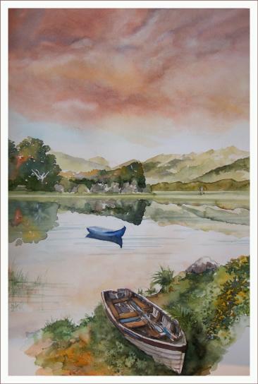 Killarney Nationalpark, Fabriano 600g  satiniert, 55 x 39 cm