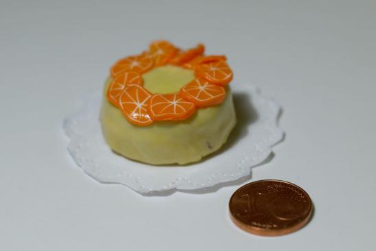 Fimo  Orangen - Zitronentorte, Hausmacherart