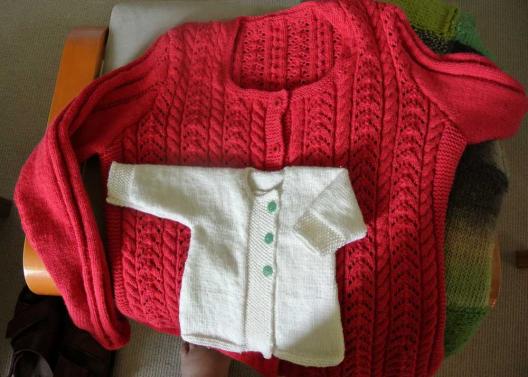 Trachtenjacke für mich und Jäckchen für Baby