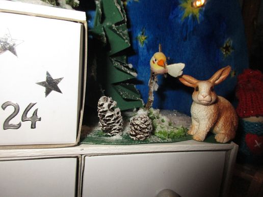 Einzelne Deko für den Adventskalender